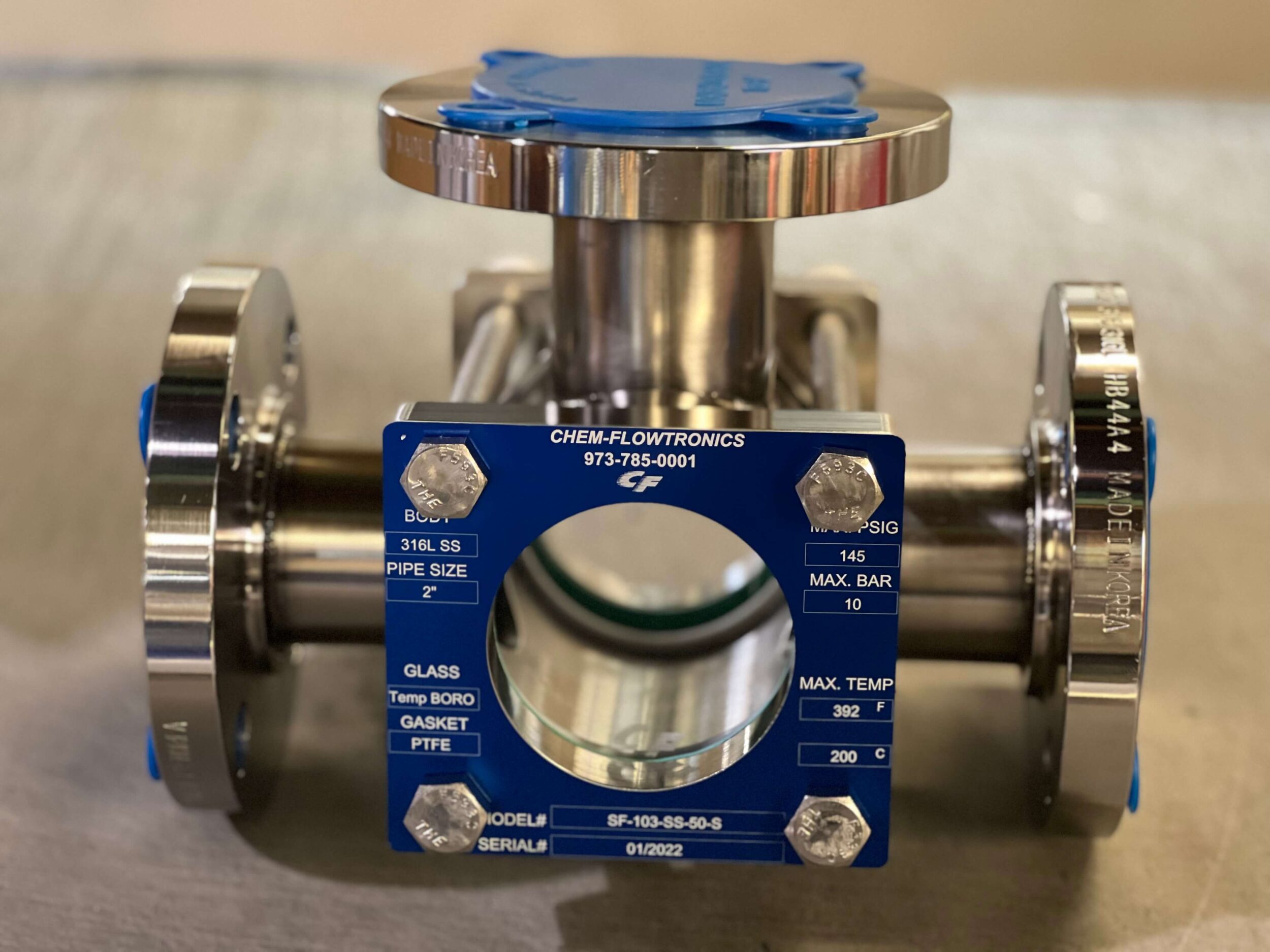 Dual Window Flanged Sight Flow Indicators Models 102, 103, 104