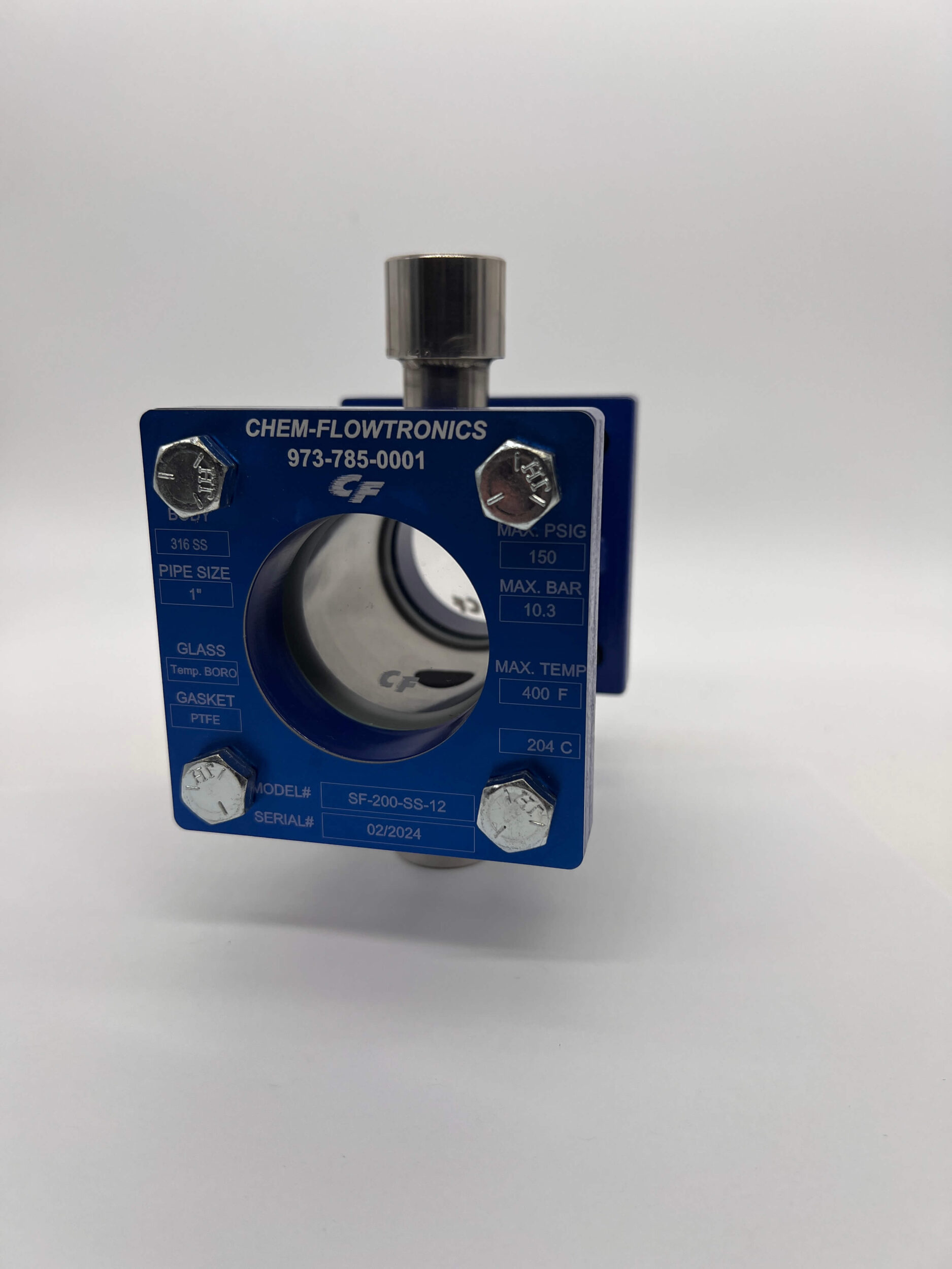 Threaded Dual Window Sight Flow Indicators Model 200